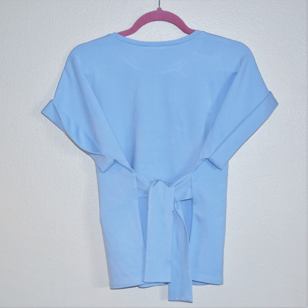NWT Baby Blue Express Self-Tie Top